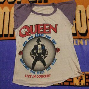 Vintage Queen Band Play The Game 1980 Tour Live In Concert T-shirt SUPER RARE